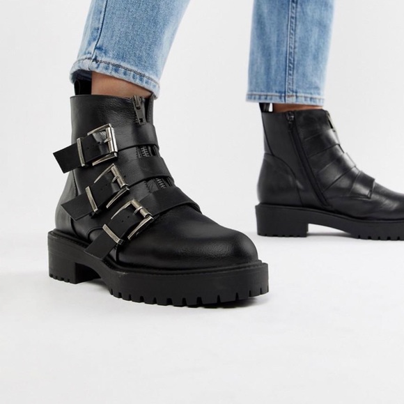 multi buckle ankle boots
